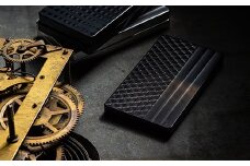 【レビューキャンペーン対象商品】ジュラルミン 名刺 ケース ( スケイルライン ブラック )｜美光技研 名刺ケース 名刺入れ 名刺入 アルミ