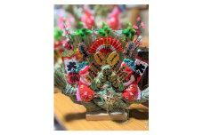 宝船（祝い船） | 日の出工房 縁起物  お祝い 飾り 工芸品 置き物 商売繁盛 交通安全 家内安全 ギフト 贈り物 プレゼント M06M18