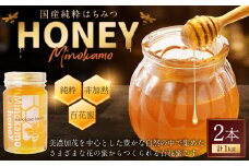 【レビューキャンペーン対象商品】国産 無添加 MINOKAMO HONEY はちみつ 2本（500g×2） 合計 1,000g｜ 藤井養蜂 蜂蜜 ハニー 非加熱 純粋 百花蜜 1kg 保存食 岐阜