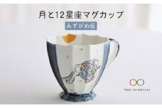 【美濃焼】Koyomi 月と12星座 マグカップ  みずがめ座【buzan 武山窯】【TOKI MINOYAKI返礼品】食器 コーヒーカップ ティーカップ [MBA011]
