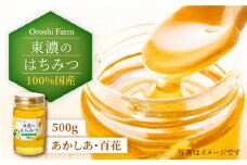 100％国産岐阜の豊かな自然で取れた東濃のはちみつ 500g（あかしあ）非加熱 天然 国産  [MAB004]