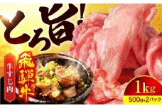 ＜おでんや煮込みなどにピッタリ！＞ 飛騨牛 A5ランク 牛すじ 1,000g(500g×2)【有限会社マルゴー】小分け 和牛 国産 [MBE036]