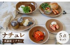 【美濃焼】 食器5点セット ナチュレ シナモン 【EAST table】 [MBS035]