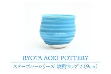 【美濃焼】 スターブルー焼酎カップ2 【RYOTA AOKI POTTERY/青木良太】 [MCH054]