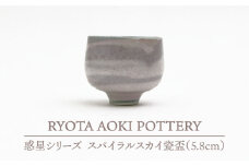【美濃焼】 スパイラルスカイ瓷盃 【RYOTA AOKI POTTERY/青木良太】 [MCH065]