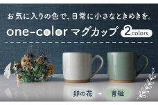 【美濃焼】 one-color マグカップ 2色セット (卯の花・青磁) 【山二製陶所】食器 マグ ペア [MDA011]