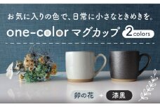 【美濃焼】 one-color マグカップ 2色セット (卯の花・漆黒) 【山二製陶所】食器 マグ ペア [MDA012]