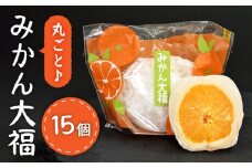 ＜ジューシーでモチモチ＞ 丸ごとみかん大福 (15個入り) 【虎渓渡辺製菓】和菓子 スイーツ フルーツ大福 [MCM007]