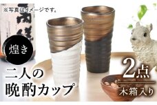 【美濃焼】煌き 二人の晩酌カップ ペアセット【株式会社サンエー】食器 酒器 タンブラー [MDP014]