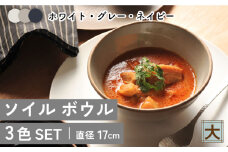 【美濃焼】ソイル ボウル （大）3色セット【金正陶器】 食器 鉢 サラダボウル [MAK034]
