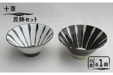 【美濃焼】「十草」反鉢セット（白＆黒）【鈴木陶苑】 食器 鉢 どんぶり [MAU027]