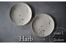 【美濃焼】Harb-ハーブ- プレート L 2色セット【Felice-フェリーチェ-藤田陶器】 [MBX050]