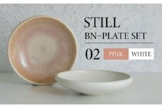 【美濃焼】STILL BNーPLATE SET 02 PINK×WHITE【Torazawa Ceramics】食器 深皿 プレート [MET002]