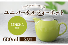 【美濃焼】ユニバーサルティーポット 5人用 680ml 煎茶【ZERO JAPAN】 [MBR218]