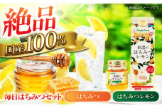 毎日ハチミツセット 東濃のはちみつ はちみつレモン【土岐市観光協会】ハチミツ ジュース 健康 [MGM003]