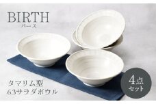 【美濃焼】バース タマリム型 6.3サラダボウル 4枚セット 美濃焼【カネ定製陶】 [MEI049]