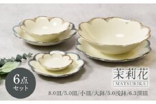 【美濃焼】茉莉花シリーズ 6点セット【カネ定製陶】 [MEI063]