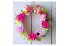 279 「花香るリース」スイートピンク