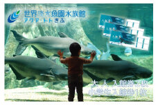 508 世界淡水魚園水族館　アクア・トトぎふ　入館券（大人2枚・小学生1枚）