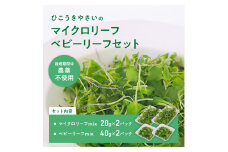 932 マイクロリーフミックス【20g】＆ベビーリーフミックス【40g】健康野菜の食べ比べセット