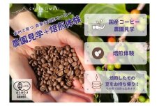 990　コーヒー栽培ハウスの見学＋焙煎体験＋試飲