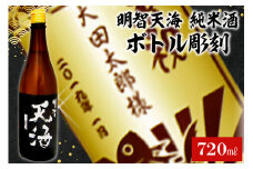 A-6　天海 + ボトル彫刻【岐阜県 可児市 酒 日本酒 飲料 地酒 アルコール ボトル彫刻 彫刻 記念品 手作り ギフト プレゼント お祝い】