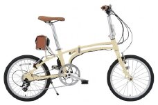 折り畳み電動アシスト式自転車　NEW Daytona DE01　トイファクトリー限定プレミアムカラー「ライトアイボリー」