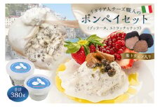 ポンペイセット 2種 ブッラータ（黒トリュフ入り）、ストラッチャテッラ（黒トリュフ入り）【 岐阜県 可児市 しぼりたて 高品質 フレッシュ 手作り ミルク 風味 リッチ 食感 お肉料理 パスタ ピザ サラダ お取り寄せ グルメ 】
