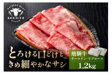 『飛騨牛』サーロイン・リブロース　すき焼き・しゃぶしゃぶ用　1,2kg【岐阜県 可児市 飛騨牛 サーロイン 肉じゃが すき焼き しゃぶしゃぶ 牛肉 肉 牛 ギフト 黒毛和牛 お取り寄せ グルメ 】