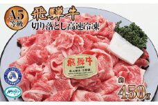 約450g切り落とし　氷温(R)熟成　飛騨牛Ａ５等級  プロトン凍結 [No.518] ／ 牛肉 ブランド牛 カット 岐阜県 特産