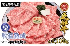 約1100gロース肉すき焼き【2月下旬から発送開始】　氷温（R）熟成　飛騨牛A5等級  プロトン凍結 [No.107] ／ 牛肉 ブランド牛 すきやき 岐阜県 特産