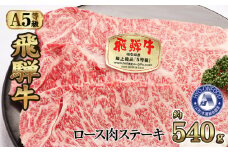 ロース肉ステーキ 3枚（約540g）　氷温(R)熟成　飛騨牛Ａ５等級 リキッドフリーズ [No.526] ／ 牛肉 ブランド牛 岐阜県 特産
