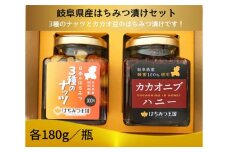 岐阜県産はちみつ漬けセット　180g×2瓶 [No.325] ／ ハチミツ 蜂蜜 ナッツ 岐阜県 特産品