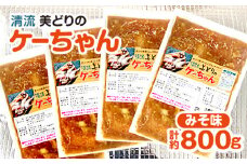 清流美どりのケーちゃん　みそ味　計約800g [No.349] ／ 鶏肉 味噌たれ 味付け肉 岐阜県 特産品