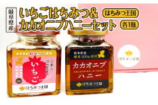 岐阜県産いちごはちみつ&カカオニブハニーセット　各1瓶【はちみつ王国】 [No.492] ／ 蜂蜜 ハチミツ 岐阜県