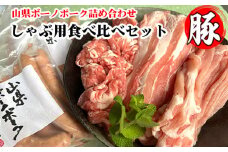 山県ボーノポーク詰め合わせ『しゃぶ用食べ比べセット』 [No.776] ／ 豚肉 ロース 肩ロース バラ ソーセージ 岐阜県 特産品