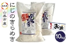 山県市産 にじのきらめき 10kg（5kg×2袋）（白米） [No.801] ／ お米 ブランド米 優良水田 岐阜県 特産品