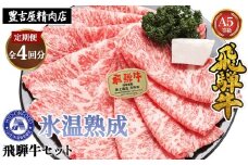 【3ヵ月毎定期便】氷温（R）熟成飛騨牛セット　全4回 [No.902] ／ お肉 冷凍 旨み 岐阜県