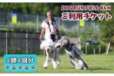 DOG RUN FIELD KkK　ご利用チケット [No.909] ／ ドッグラン 人口芝生 天然芝生 ペット 岐阜県