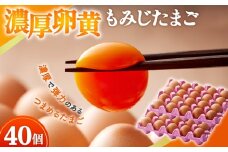 【山田養鶏】濃厚卵黄もみじたまご【40個入り】 [No.1122]  ／ タマゴ 純国産 新鮮 採れたて 岐阜県 特産