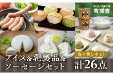 ＜牧成舎＞飛騨のアイスクリーム＆チーズ＆ヨーグルトセット
