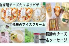 ＜牧成舎＞飛騨の乳製品特選セット(アイス・チーズ・ピザ)
