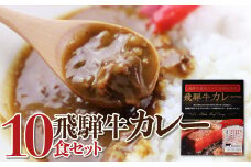 飛騨牛最高ランク５等級使用　飛騨牛カレー１０食セット