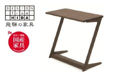 サイドテーブル　ウォルナット材　テーブル　机　木製 インテリア 飛騨の家具　イバタインテリア ST-60　BW