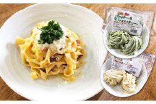 飛騨の生パスタ フィットチーネセット プレーン ほうれん草 2種類 みやぎ製麺所 飛騨産ほうれん草