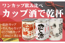 白真弓 カップ酒 180ml 3種類 6本セット にごりやんちゃ酒 蒲酒造場 飲み比べ