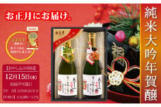 《先行予約》元旦に届く、新酒の純米大吟年賀醸 2本 日本酒 ギフト プレゼント 純米大吟醸 720ml 酒 お酒 アルコール 