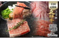 飛騨牛 霜降り堪能 4回定期便 しゃぶしゃぶ ステーキ 焼肉 すき焼き 肉の沖村 牛肉 肉 御中元 熨斗掛け 140000円