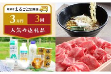 飛騨市まるごと定期便「人気特産品」3回定期 ラーメン 牧成舎 飛騨牛 定期便