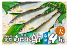 《先行予約》2025年産 飛騨 天然鮎 大サイズ 4尾 天然 アユ 鮎 岐阜県 室田名人 宮川下流 飛騨のあばれ鮎 高級料亭御用達 急速冷凍 冷凍 あゆ 魚 天然 川魚 20000円 2万円